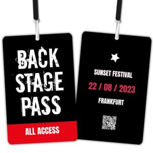 Backstage-Pass-drucken