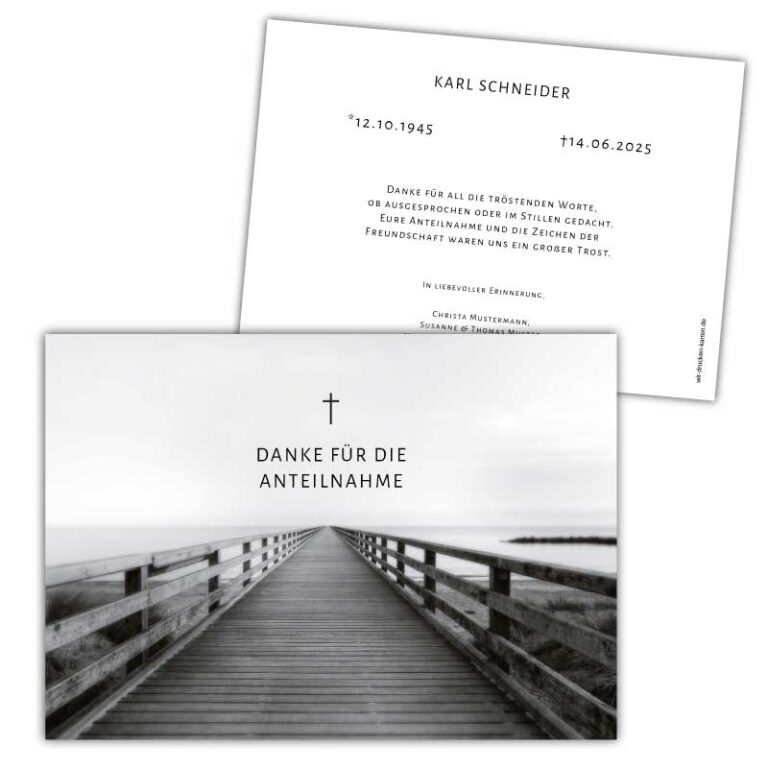 Danksagungskarten Trauer Selbst Gestalten Und Drucken Kostenlos Schöne Danksagungskarten zur Trauer - jetzt selbst gestalten